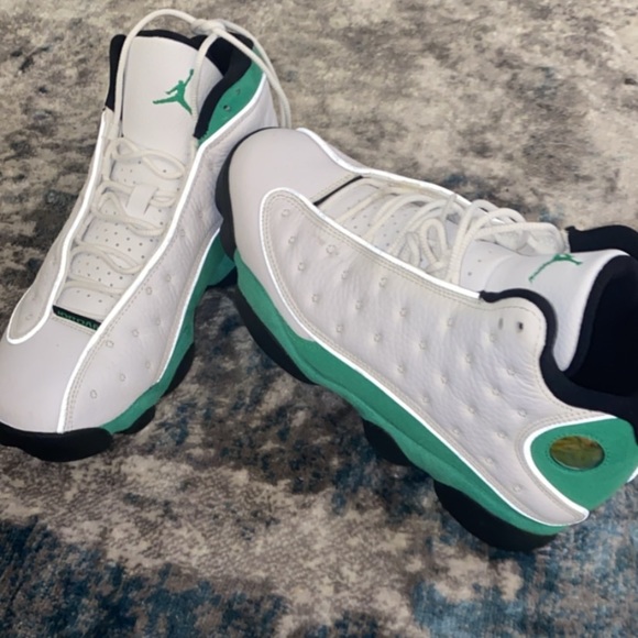 Men Air Jordan 13s Lucky Green - Picture 2 of 5